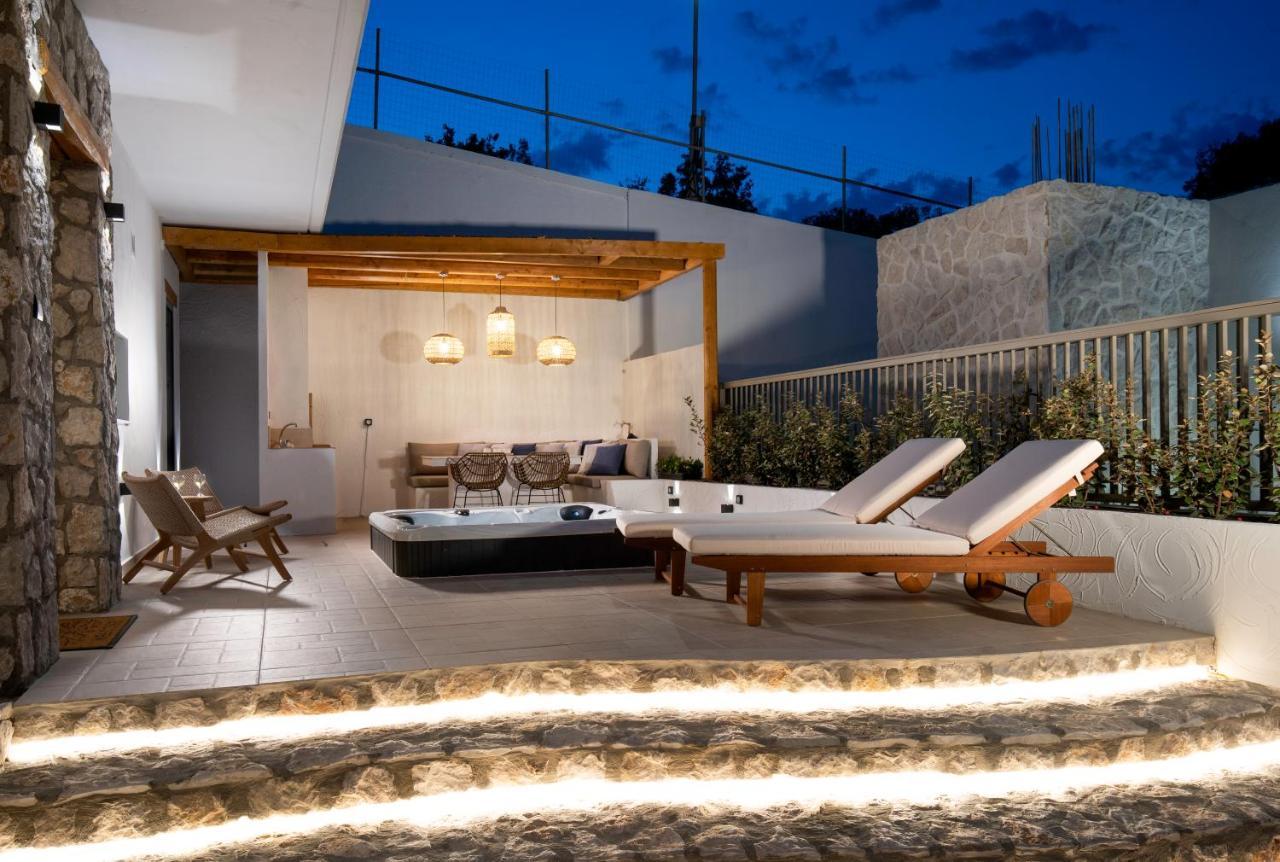 Lithos Luxury Villa Arhángelosz Kültér fotó
