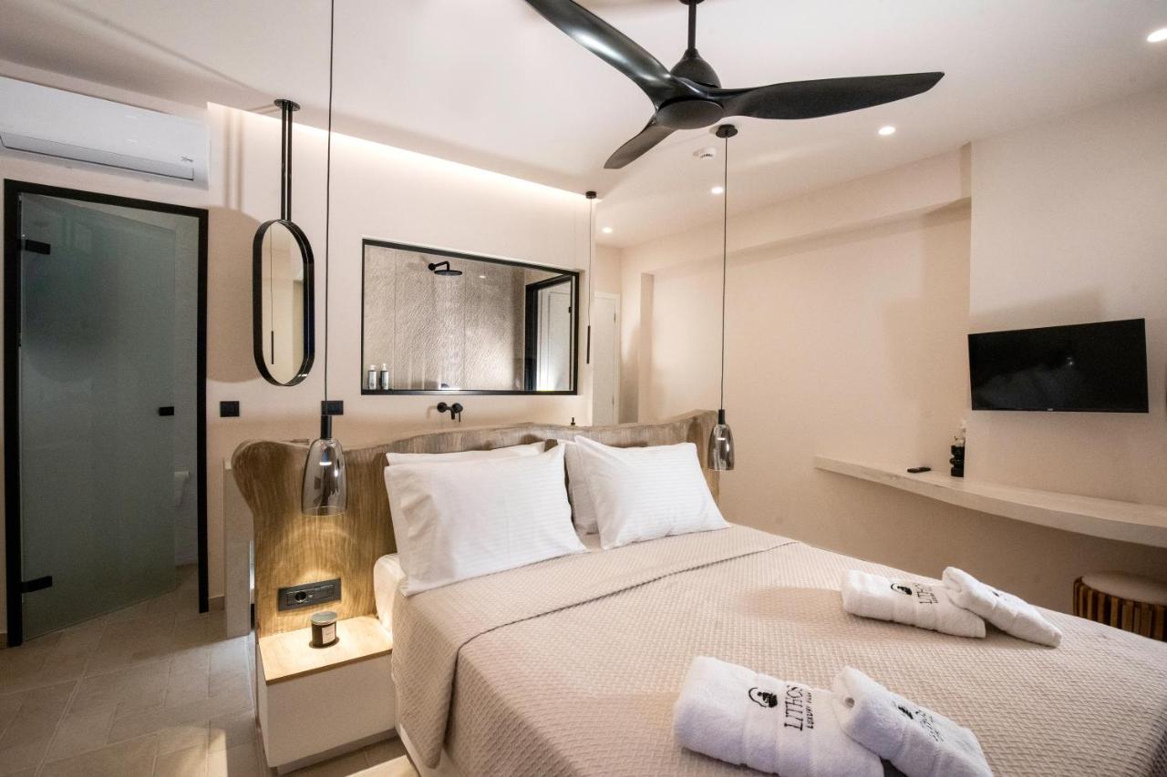 Lithos Luxury Villa Arhángelosz Kültér fotó