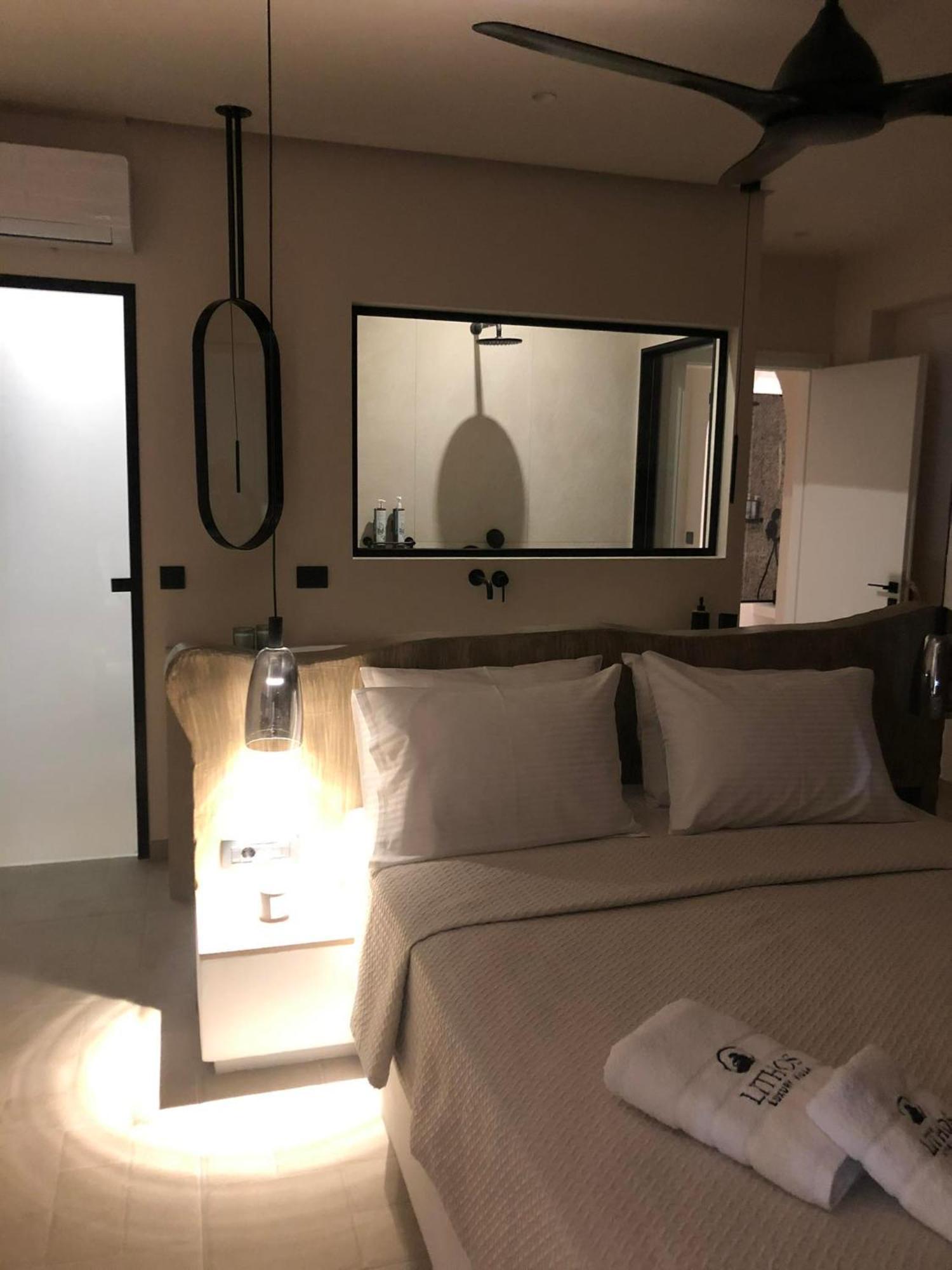 Lithos Luxury Villa Arhángelosz Kültér fotó