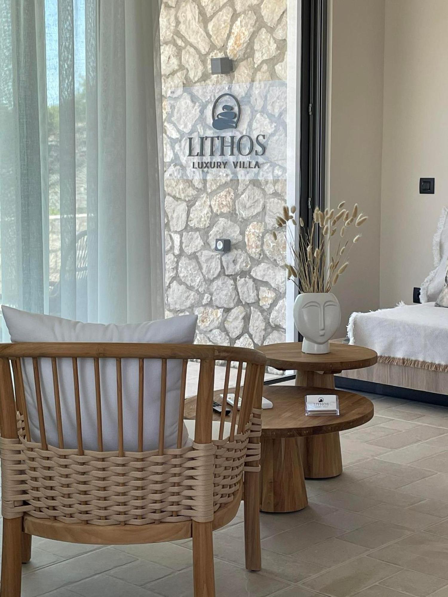 Lithos Luxury Villa Arhángelosz Kültér fotó