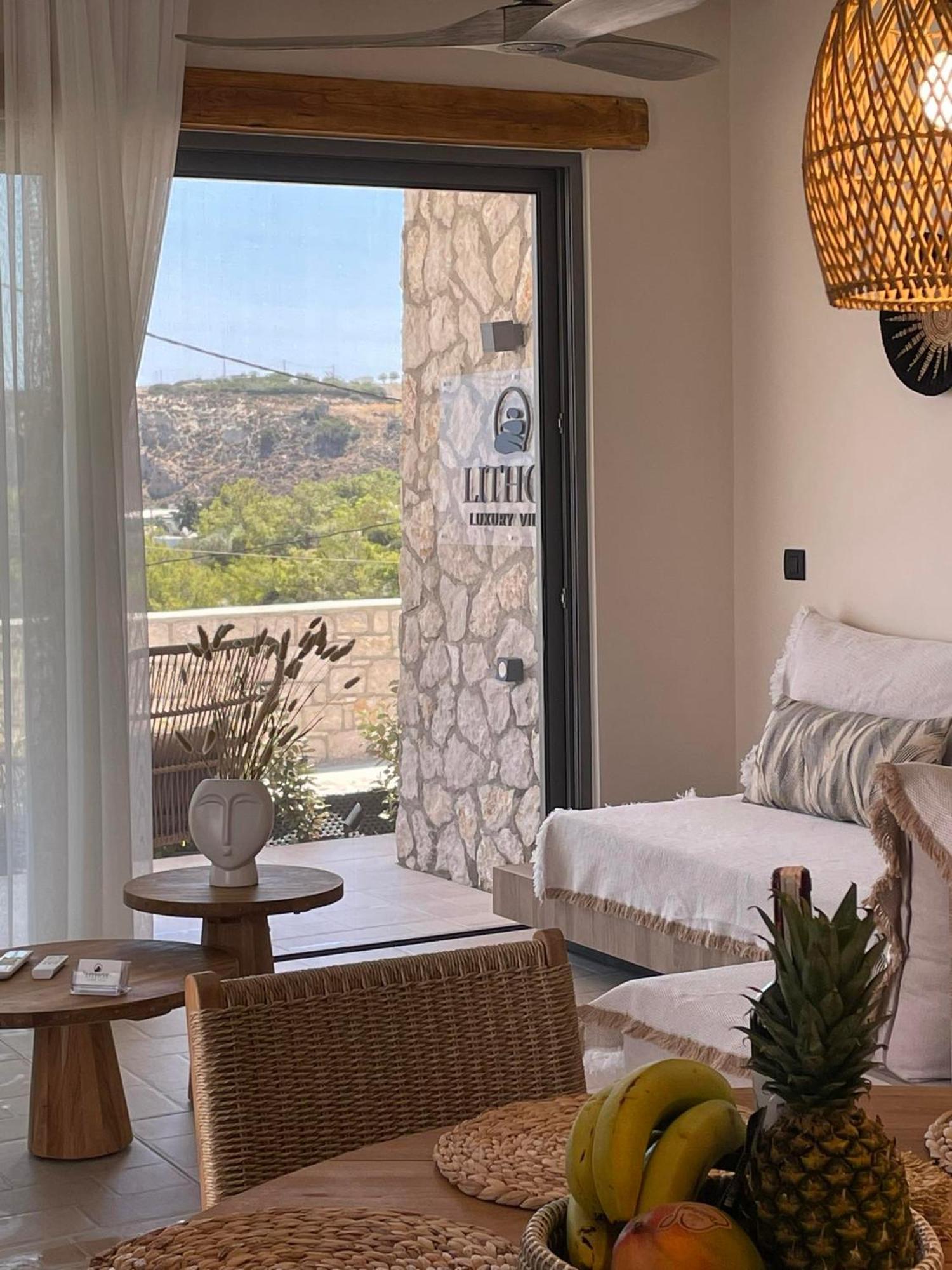 Lithos Luxury Villa Arhángelosz Kültér fotó
