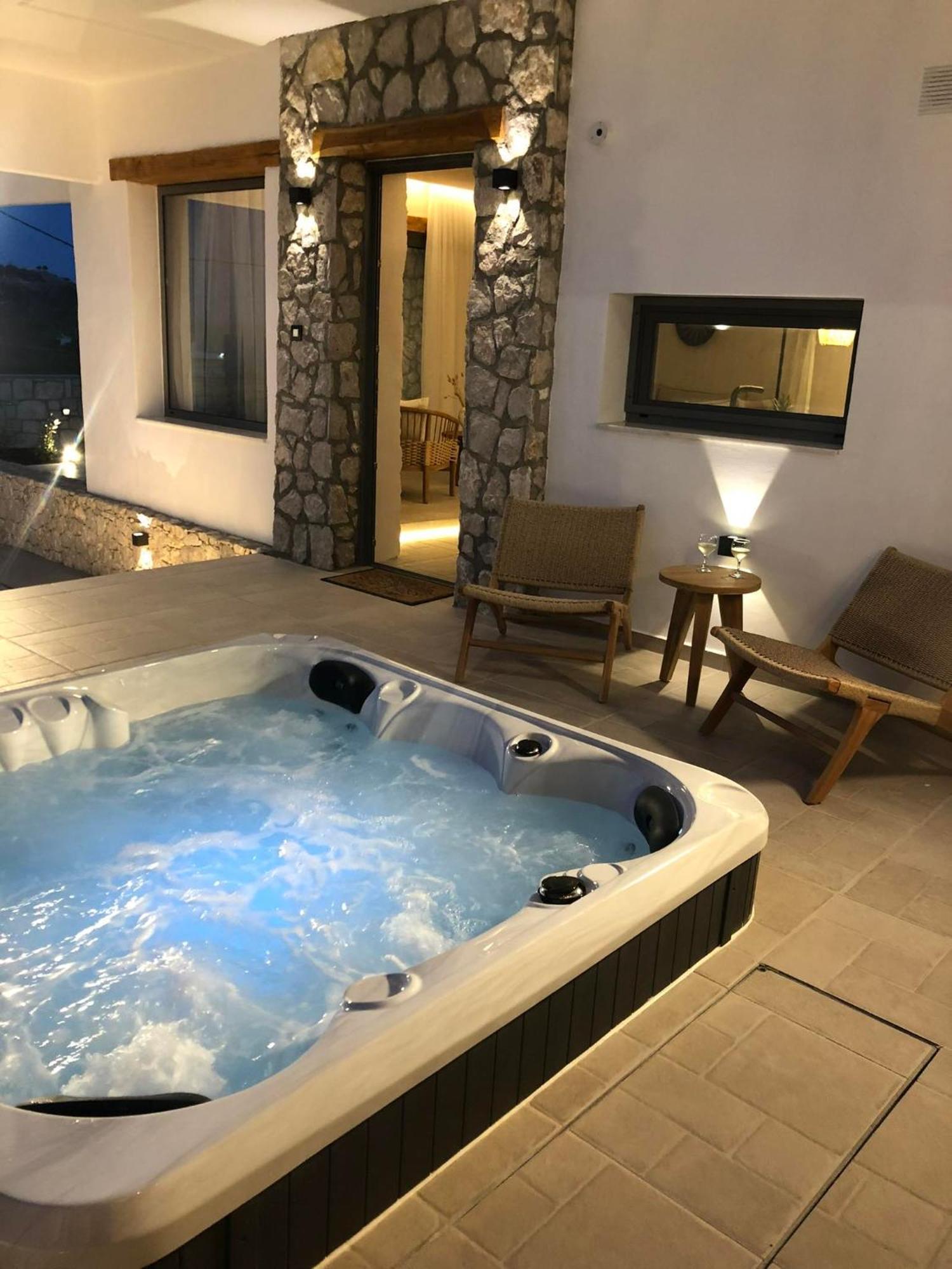 Lithos Luxury Villa Arhángelosz Kültér fotó
