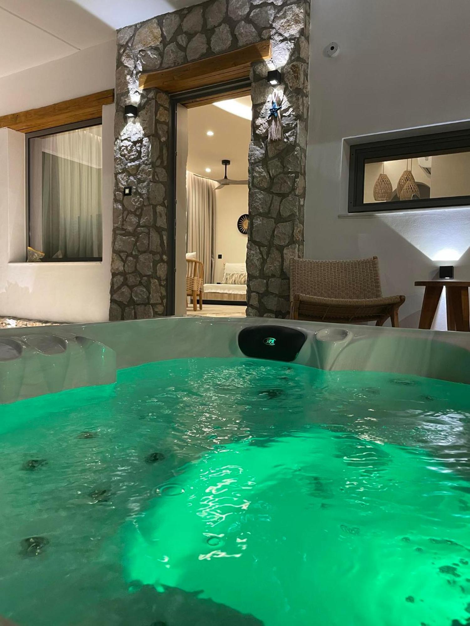 Lithos Luxury Villa Arhángelosz Kültér fotó